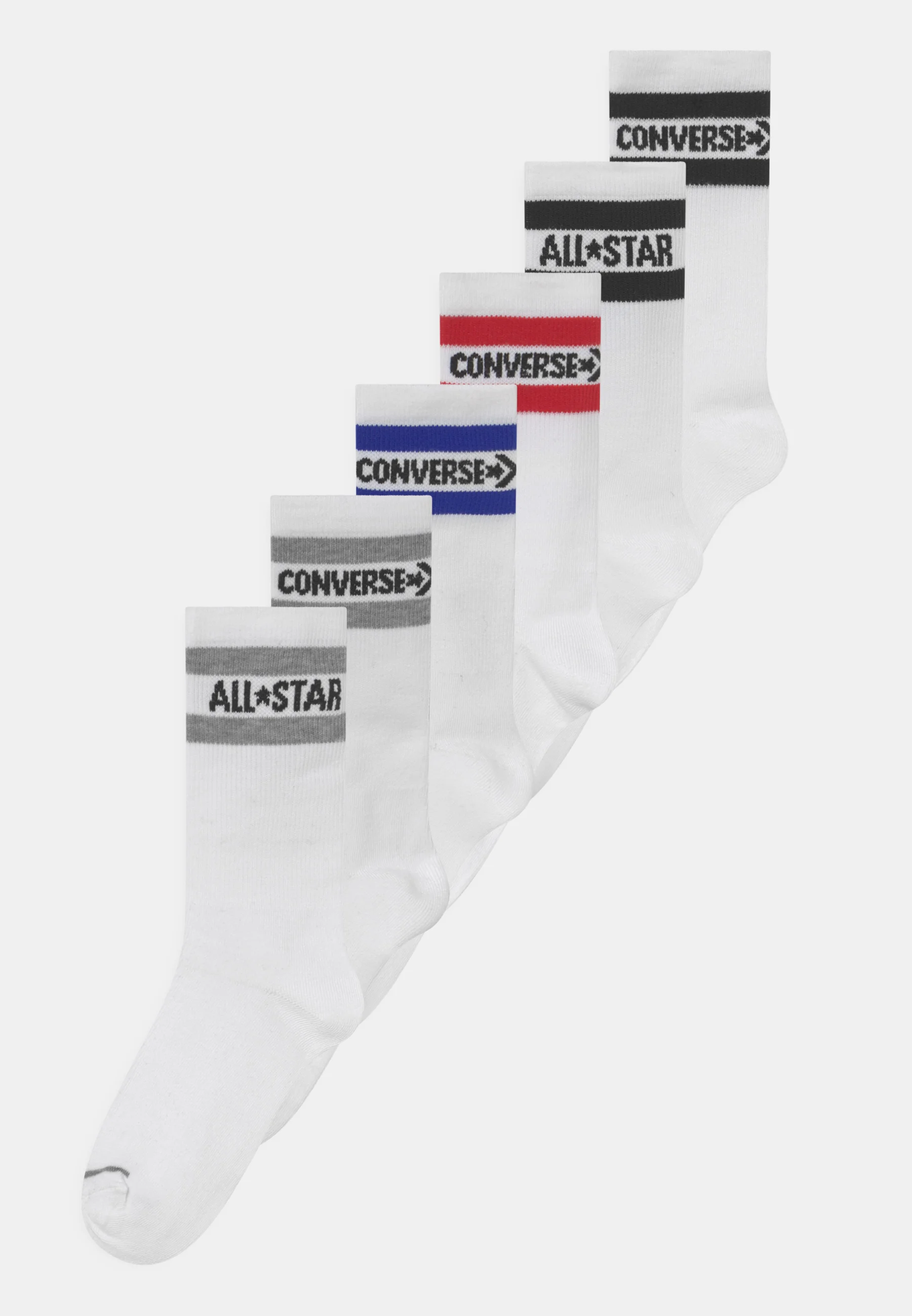 Converse WORDMARK CREW UNISEX PACK DE 6 - Calcetines
