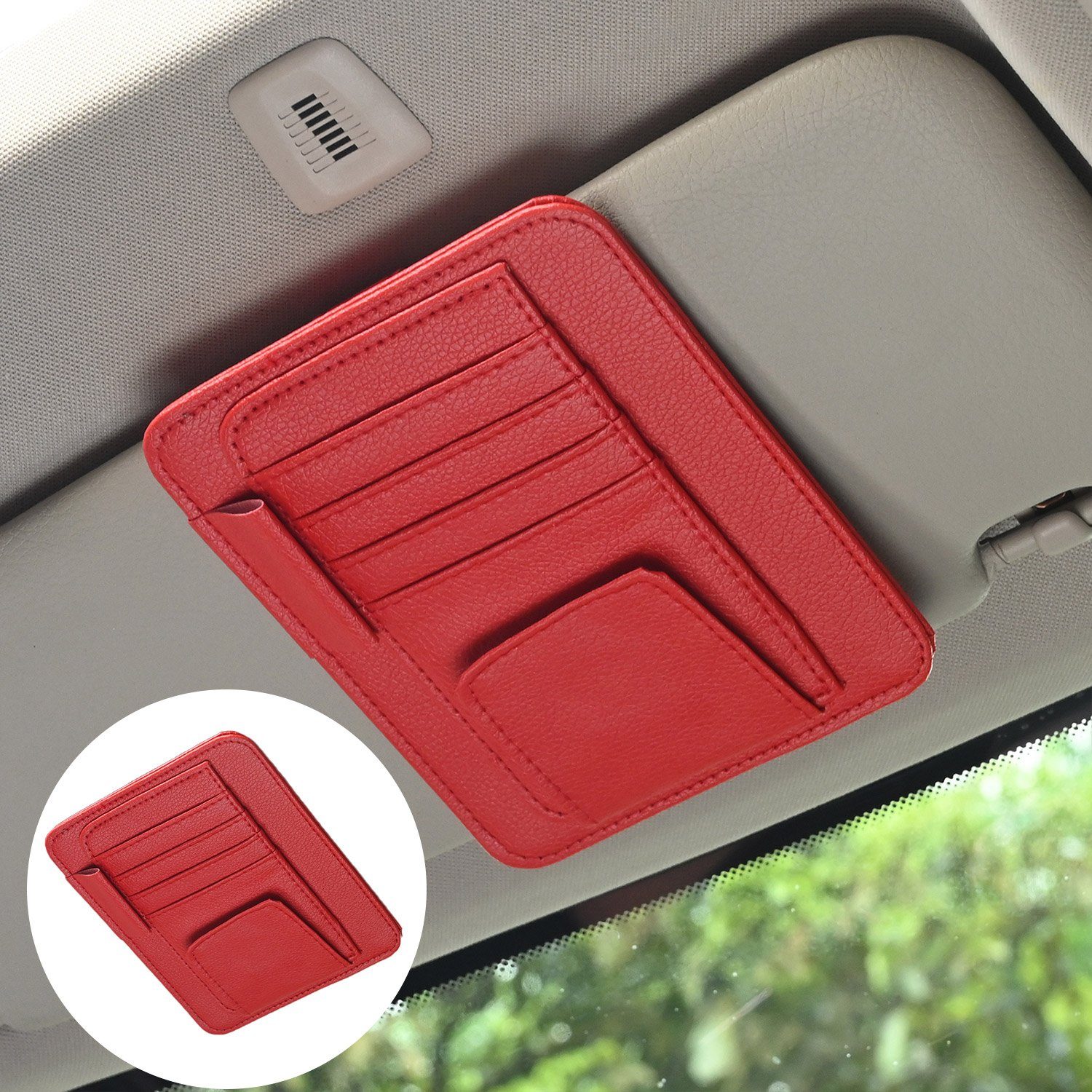 MAGICSHE Brillenetui Auto Aufbewahrung, Sonnenbrillenhalter Brillenhalter 1 PC
