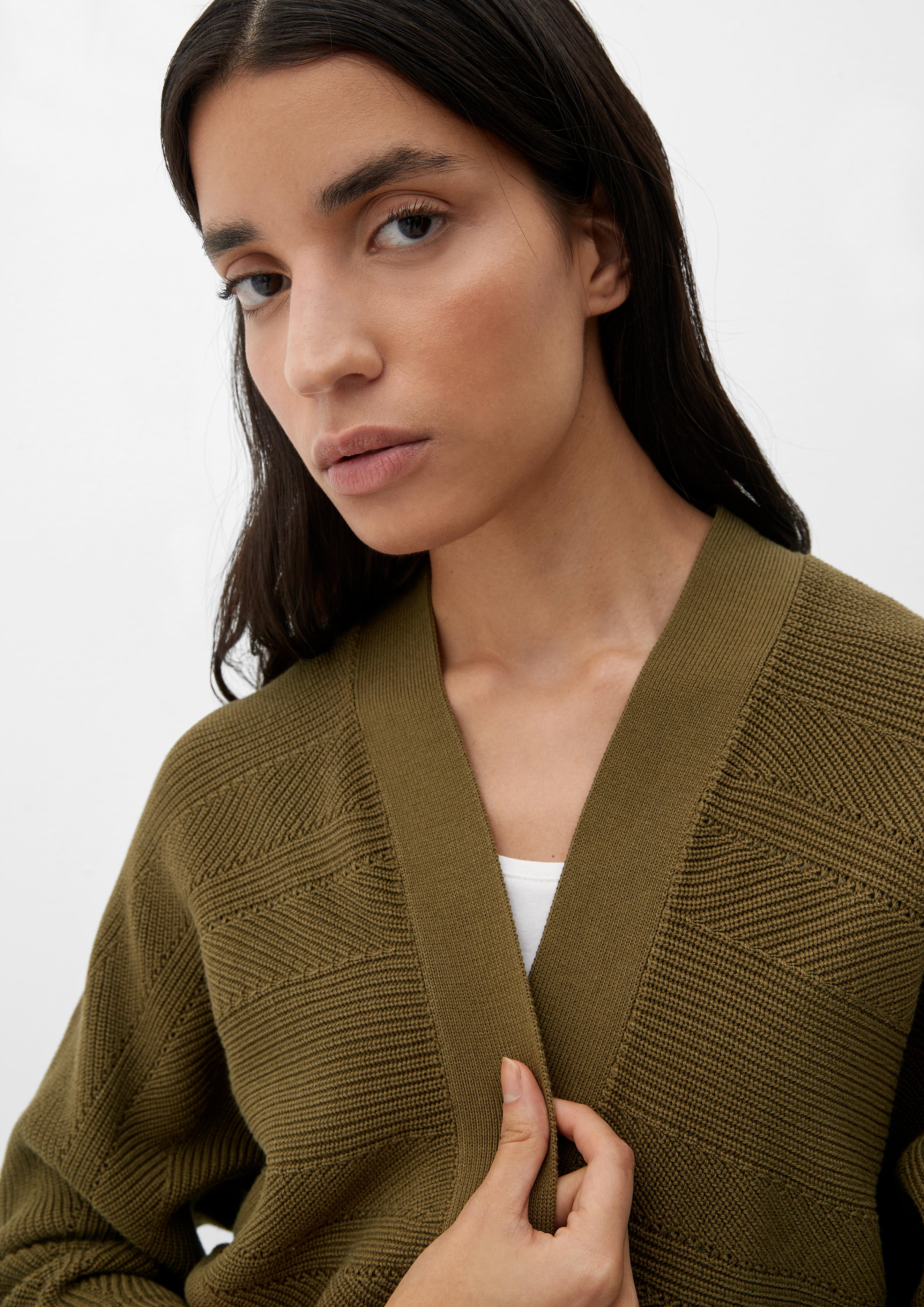 Strickjacke aus Viskosemix  2132550-7723