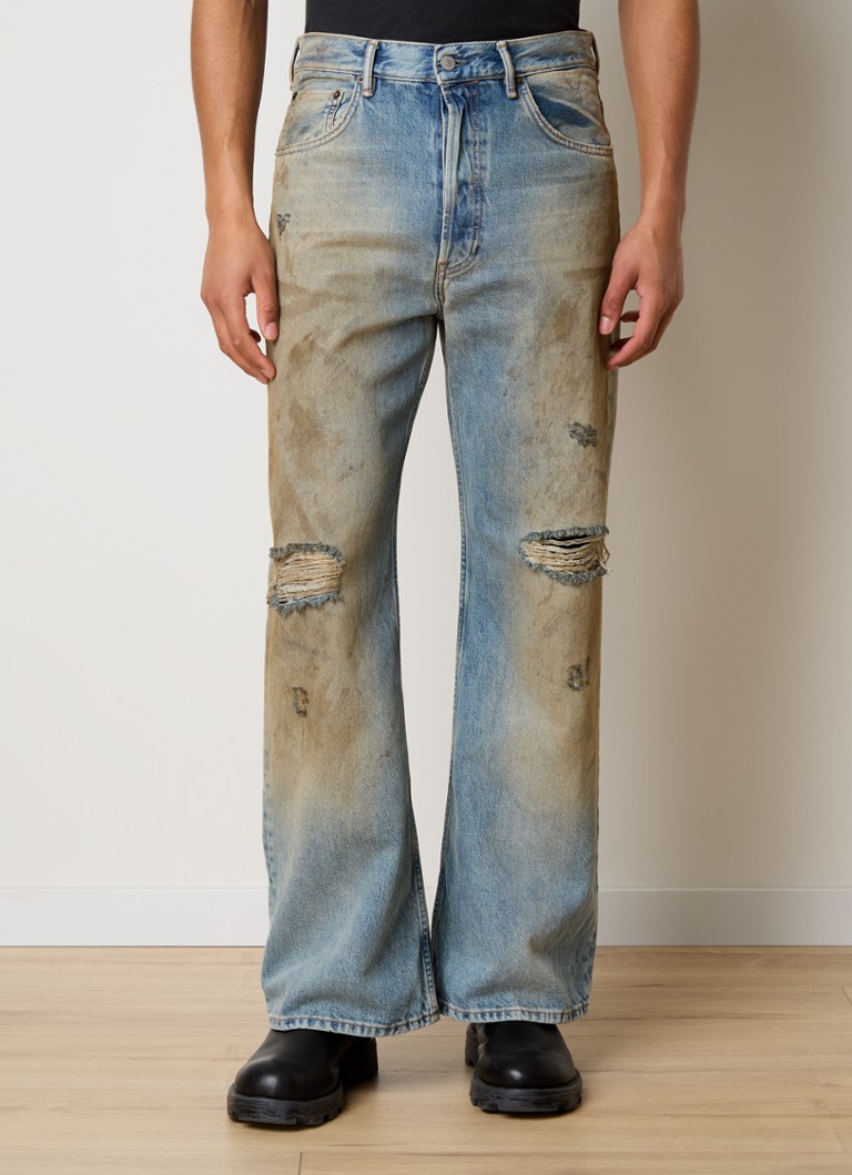 Acne Studios Loose fit jeans made of organic cotton with a destroyed finish