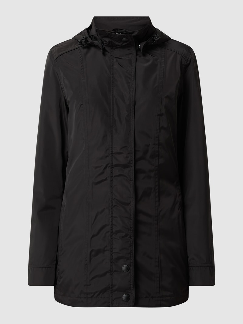 Funktionsjacke mit Label-Applikation Modell 'TOUJOURS 382' in schwarz