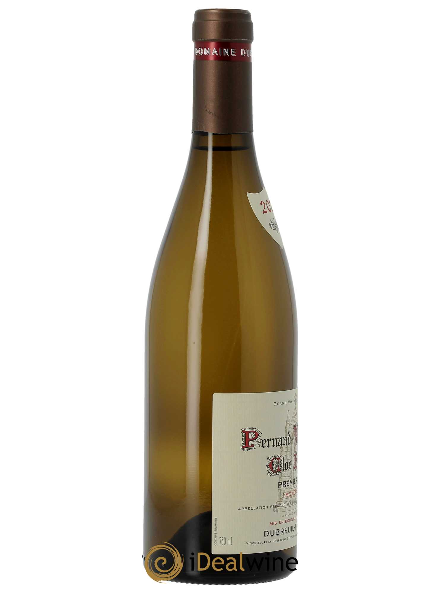 Pernand-Vergelesses 1er Cru Clos Berthet Domaine Dubreuil Fontaine  2021 - Lot de 1 Bouteille