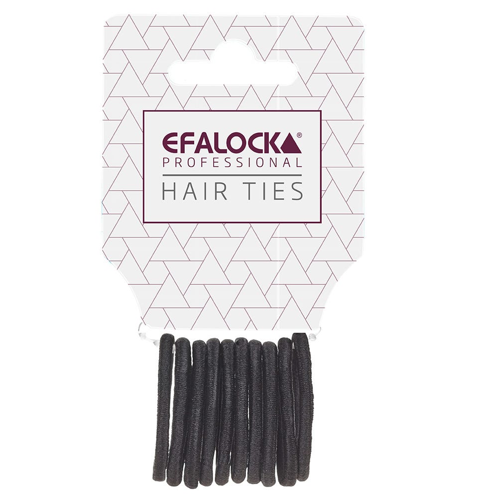 Efalock Haargummi Klein schwarz 10 Stück