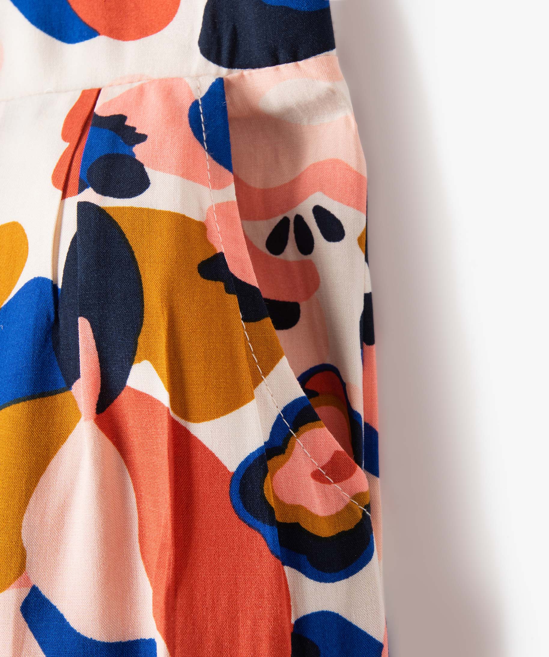 Pantalon fille large et fluide à motifs multicolore | GEMO