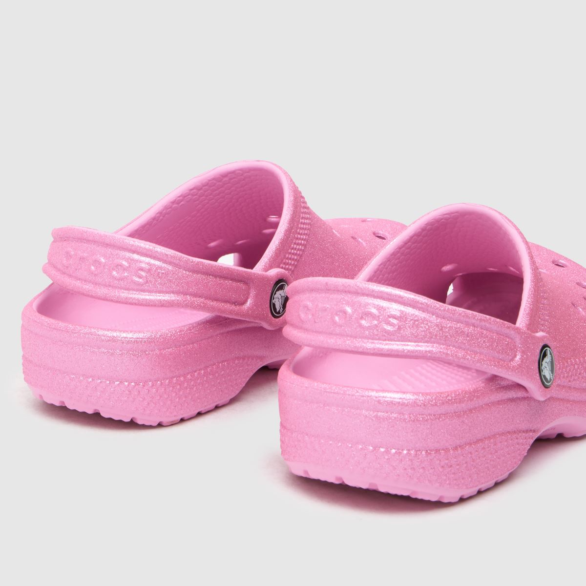 Crocs rózsaszín klasszikus csillámos klumpa lány junior szandál