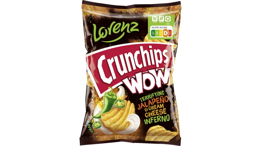 Crunchips Wow Jalapeno & Cream Cheese 110g 110 g