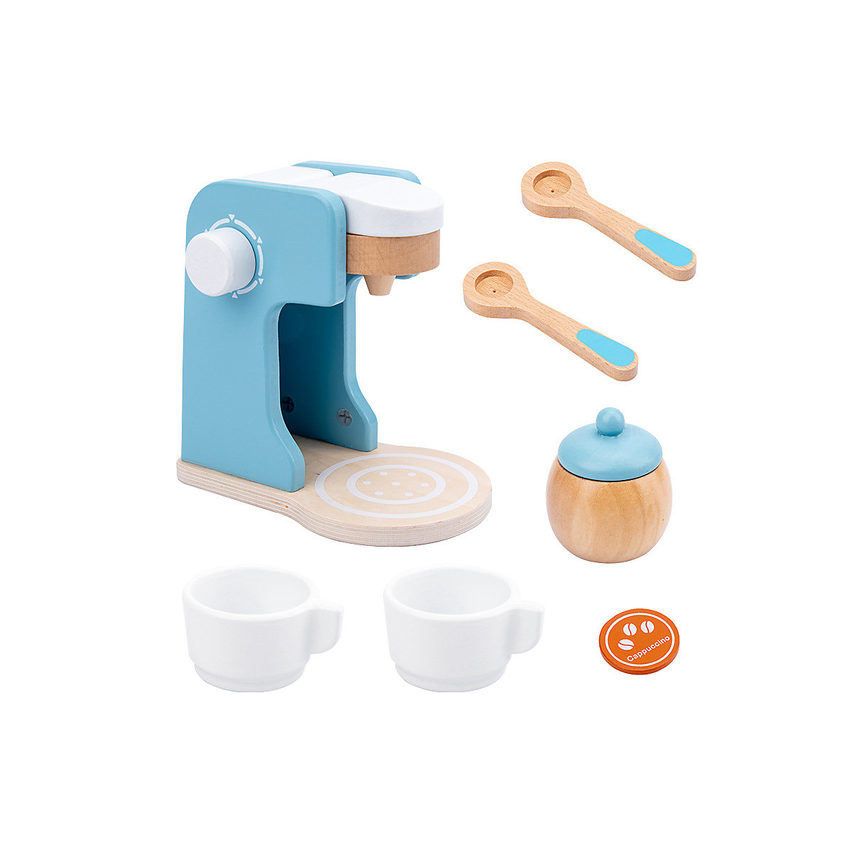 Spielzeugset für die Kinderküche Simulierter Ofen-Entsafter, Kaffeemaschine, Mixer, Holzspielzeug