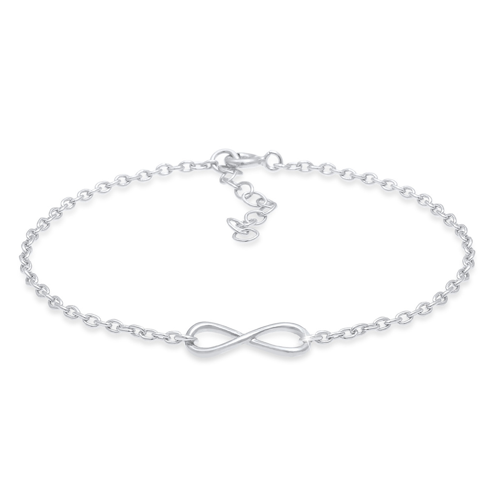 Elli Elli Bracelet Symbole de l'infini féminin, base délicate en 925/1000 argent massi Bracelet