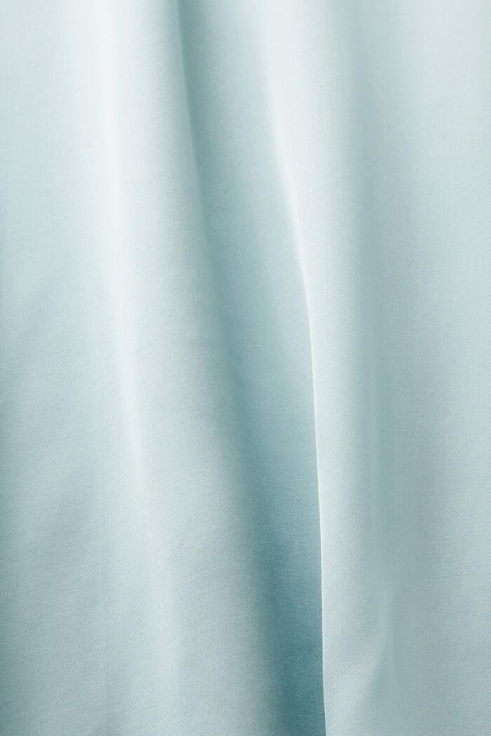 Satinbluse mit Stehkragen