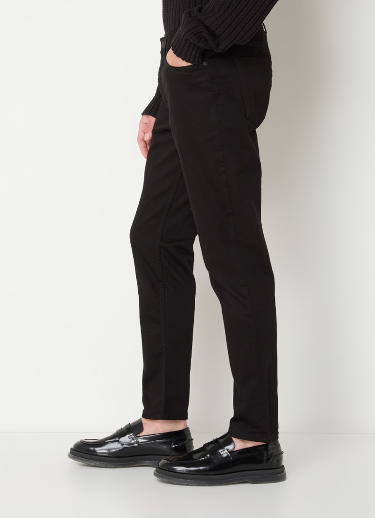 Pantaloni scurți slim fit din denim HUGO BOSS, decolorați
