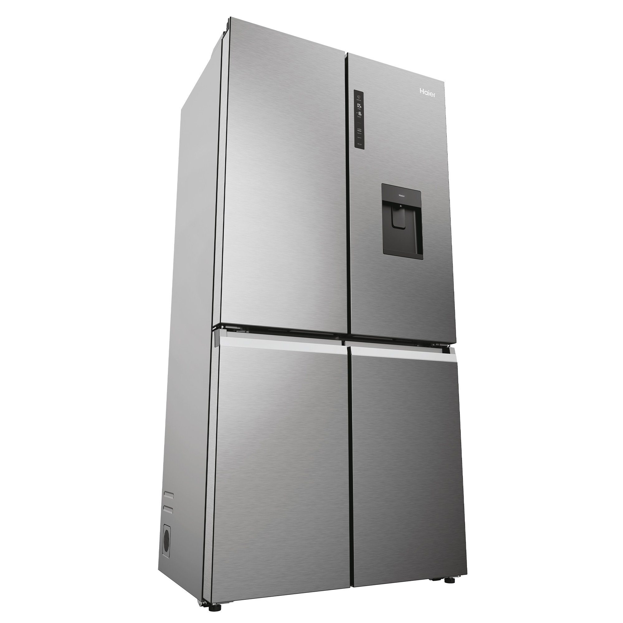 Haier Side-by-Side CUBE 90 SERIES 5 Design Edelstahlfront HCR5919EHMP, 190 cm hoch, 90.5 cm breit, XL Slim Line, Wasser Spender, Eiswürfelbereiter, Total No Frost
