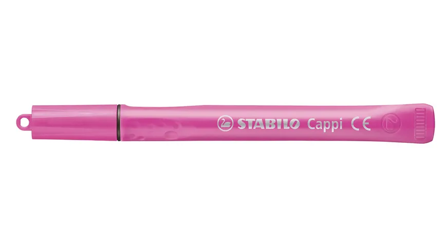 STABILO® Filzstift mit Kappenring - STABILO Cappi - 12er Pack - mit 12 verschiedenen Farben sortiert