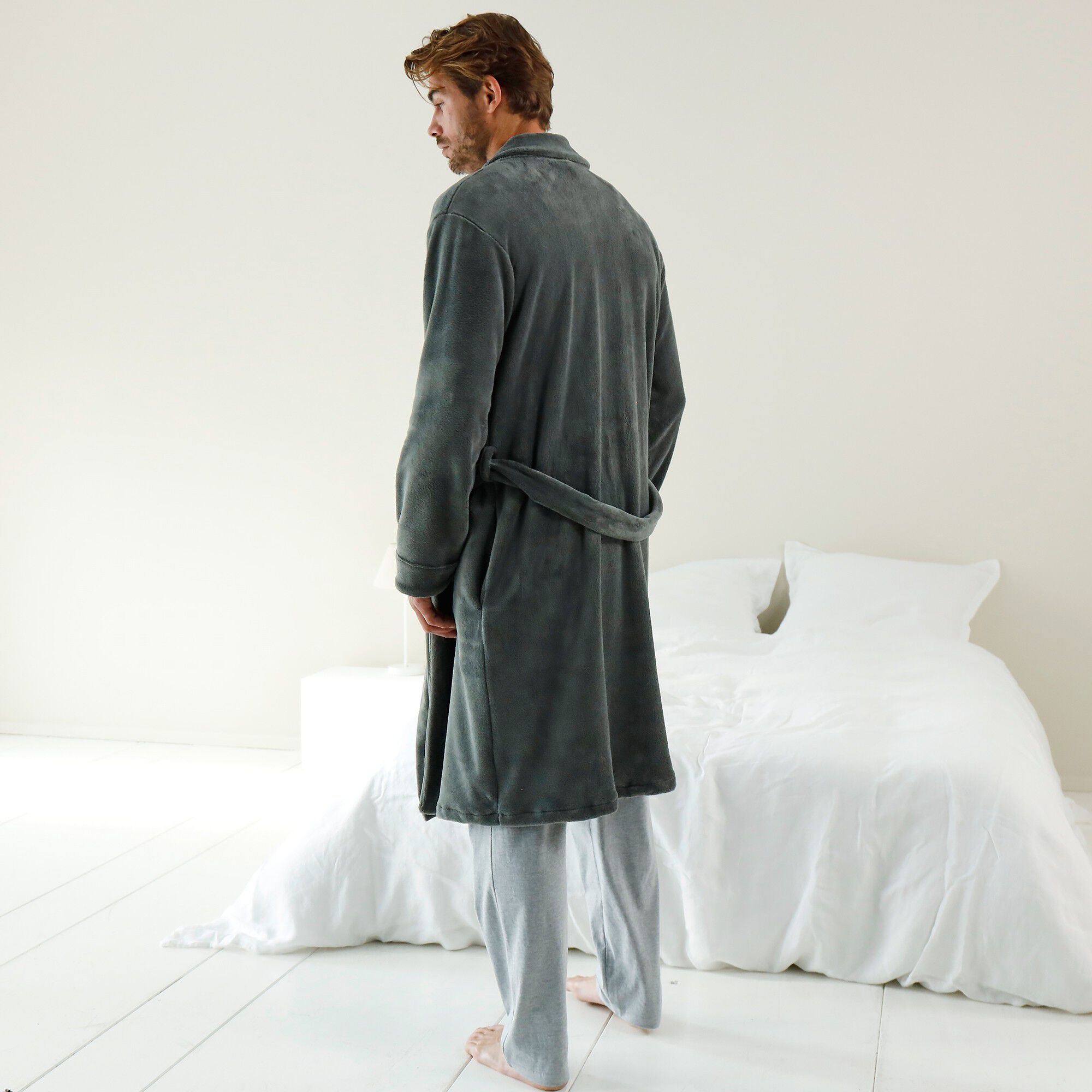 Robe de chambre toucher peluche