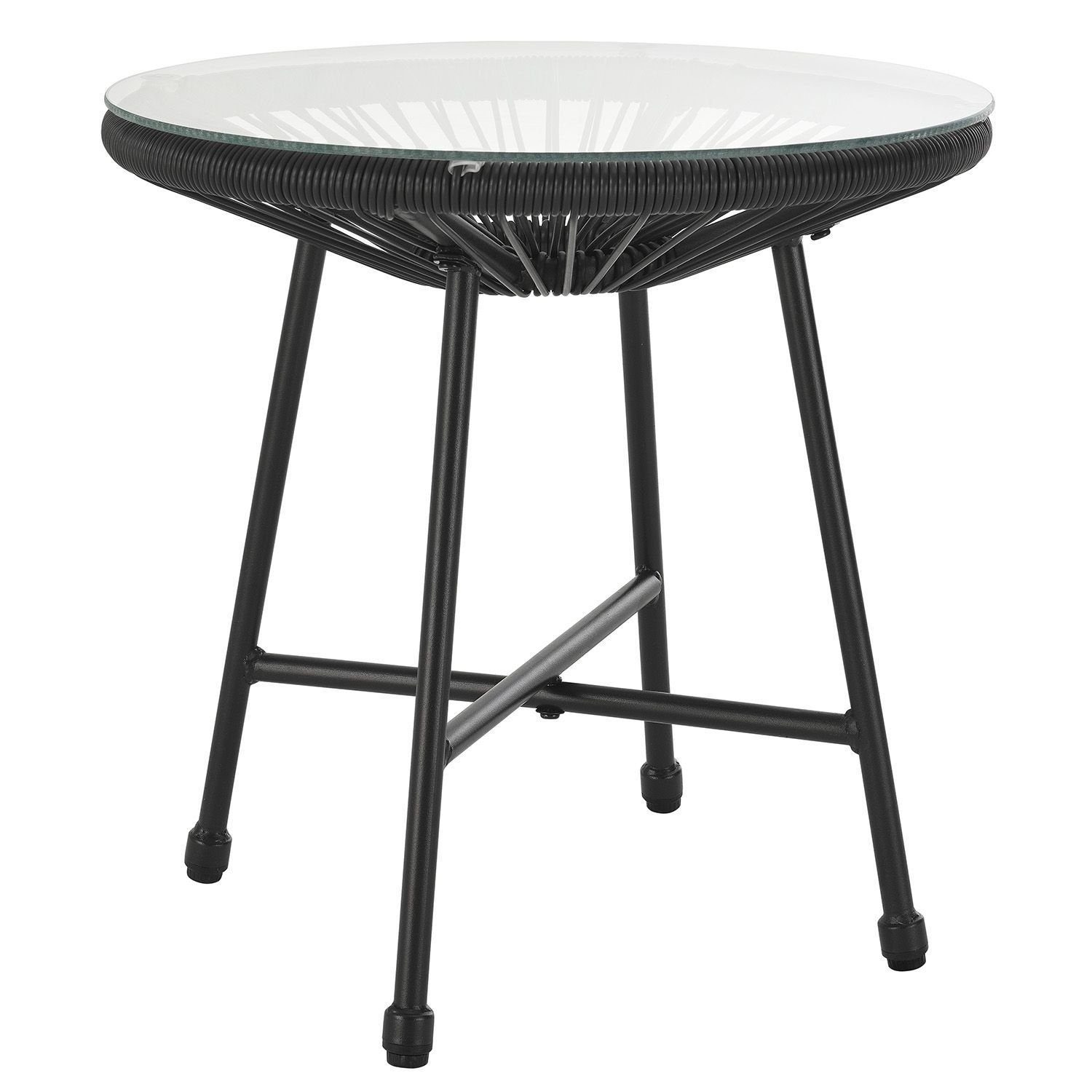 Juskys Balkonset Ostana, (3-tlg), 2 Sessel plus Tisch, witterungsbeständig, stabil
