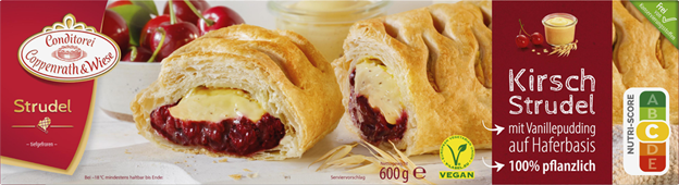 Coppenrath & Wiese Kirsch-Strudel mit Vanillepudding auf Haferbasis