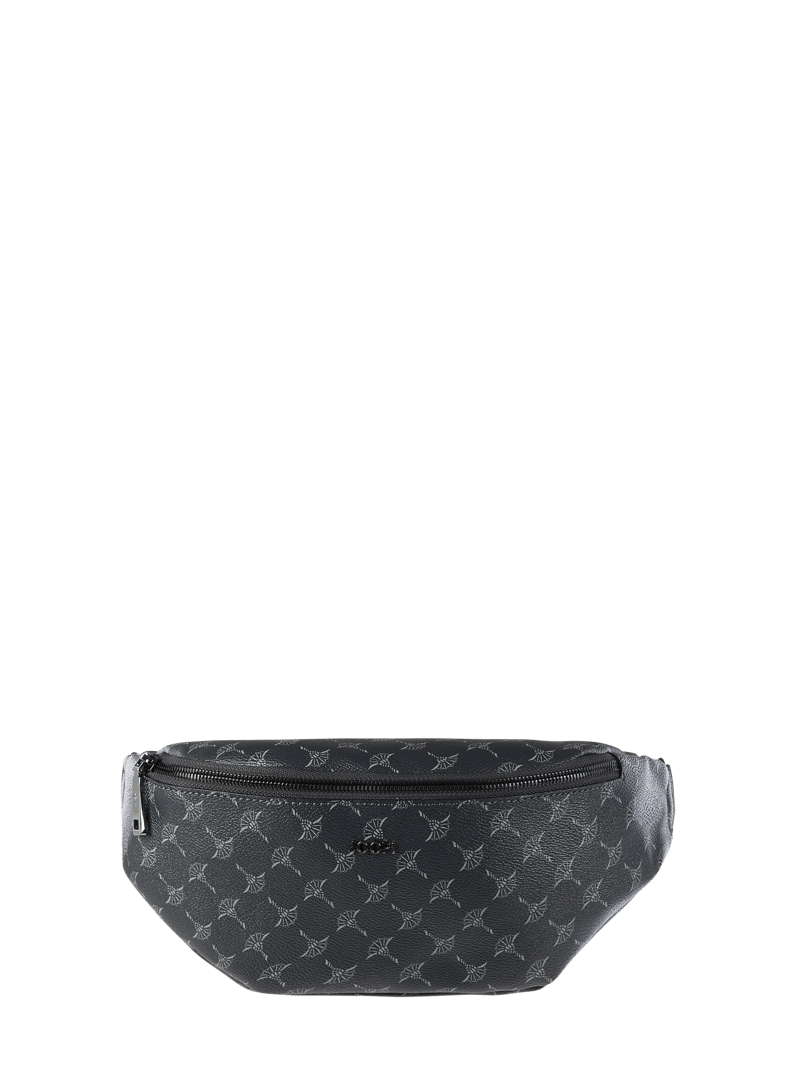 Bauchtasche mit Logo-Muster Modell 'Cortina' in dunkelgrau