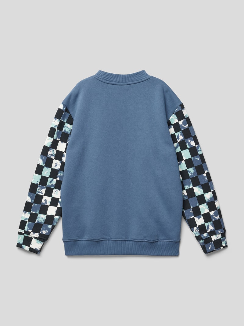 Sweatshirt mit Rundhalsausschnitt Modell 'MY NAME IS CREW YOUTH' in rauchblau