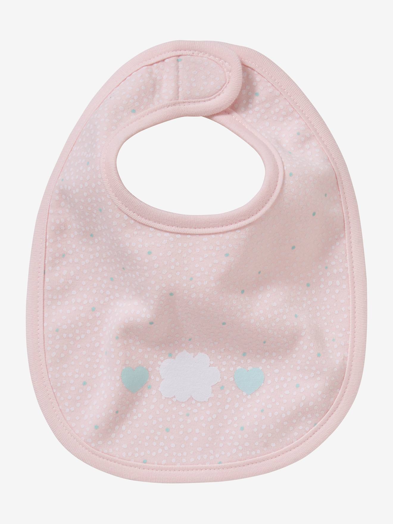Vertbaudet 5er-Pack Baby Lätzchen Oeko-Tex - pack rosa/katzenfreunde