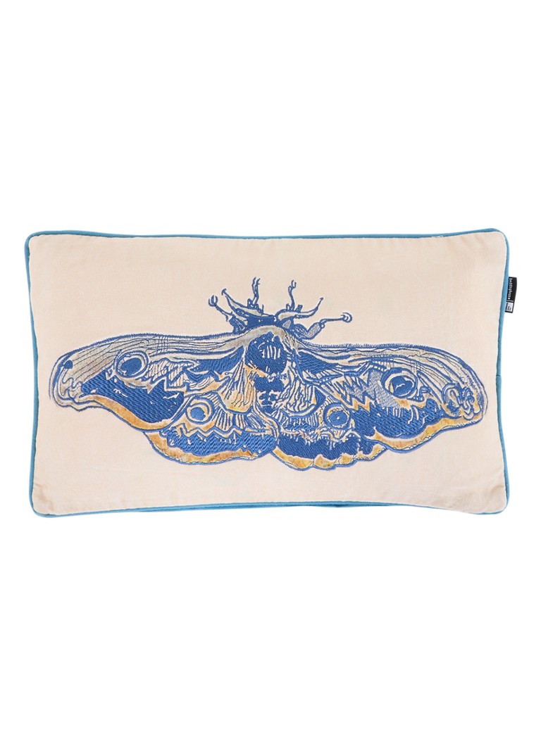 Pernă decorativă cu un păun din colecția „Noapte bună”, Muzeul Van Gogh, 50 x 30 cm.