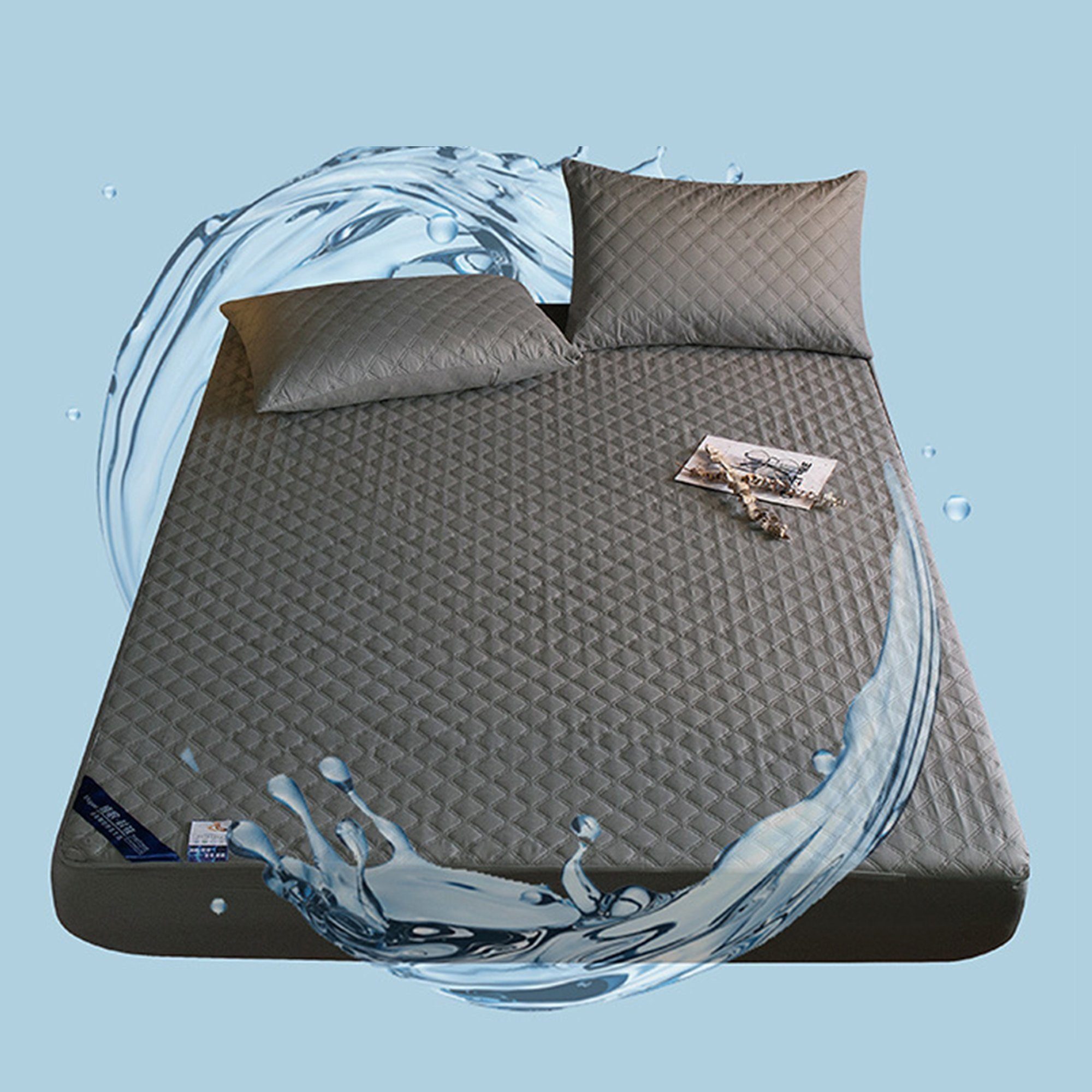 Matratzenauflage Matratzenschutzbezug,Spannbettlaken,Wasserdicht Matratzenschoner IBETTER, Mehrere Größenoptionen,Anti-Milben, Anti-Allergie Matratzenschutz