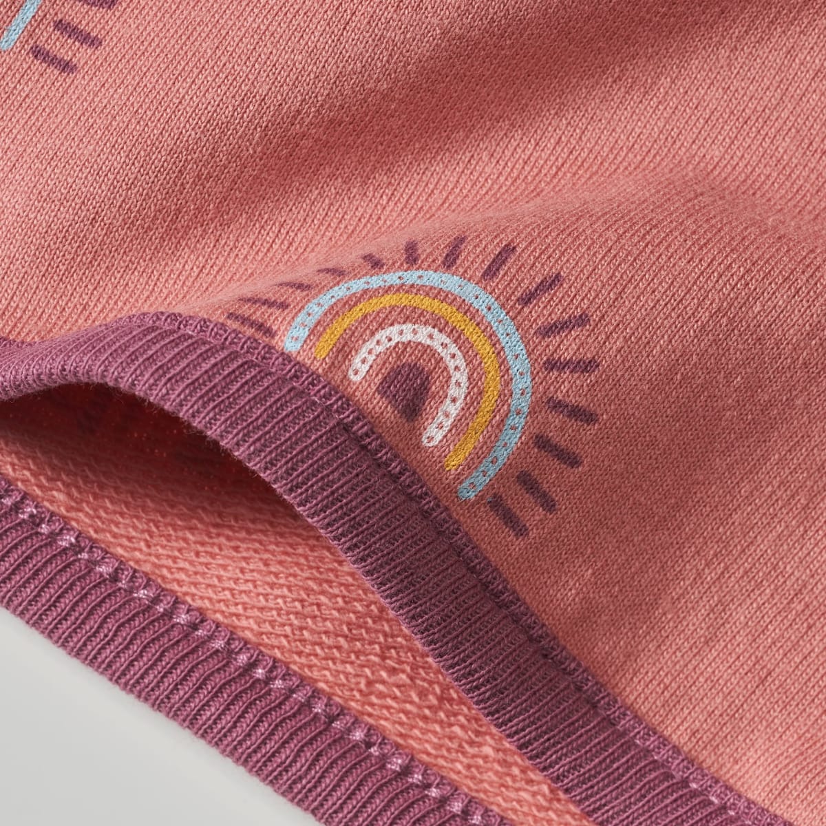Shorts mit Regenbogen-Muster & Stretch, rosa , Gr. 104, 1 St
