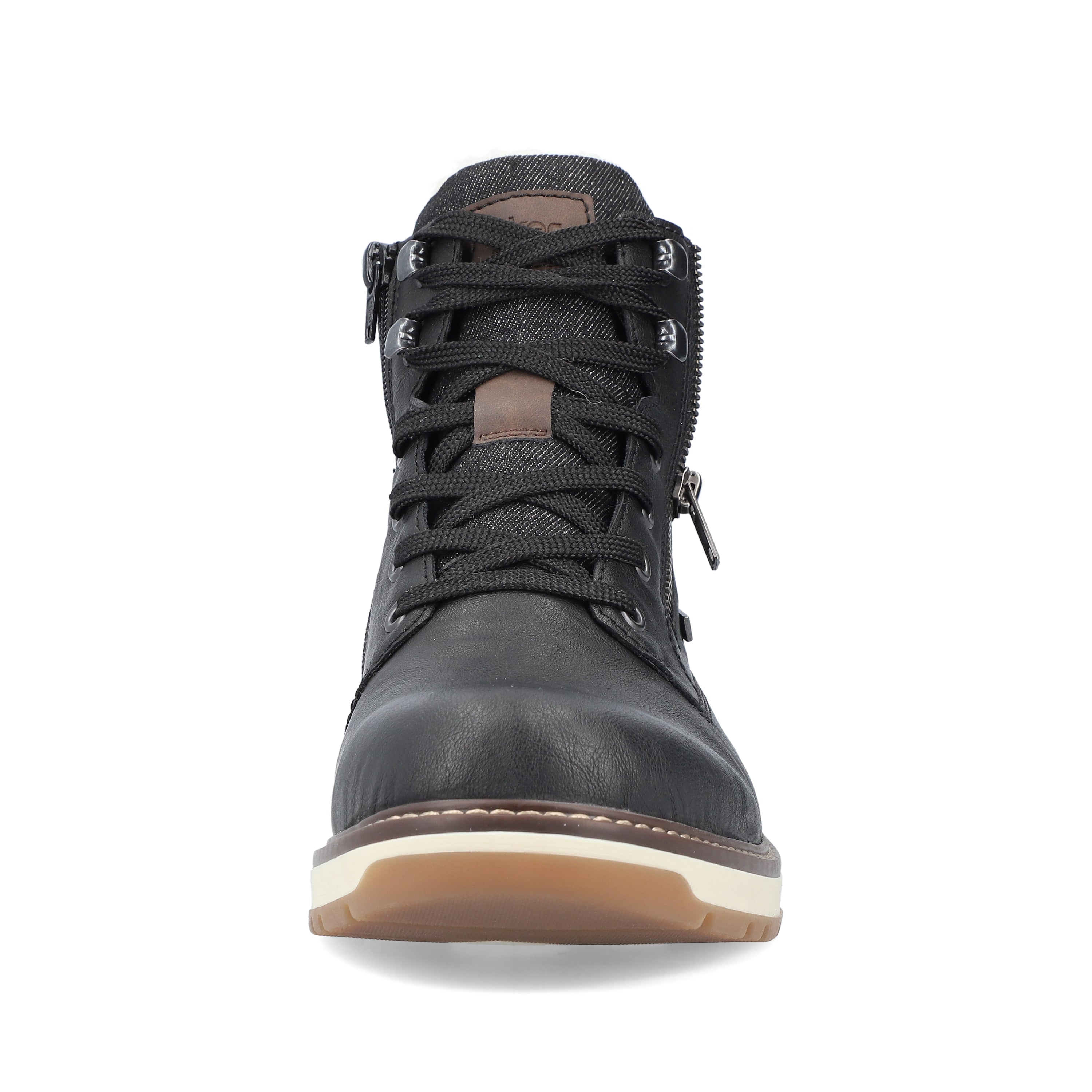 Rieker Herren Schnürstiefel nachtschwarz