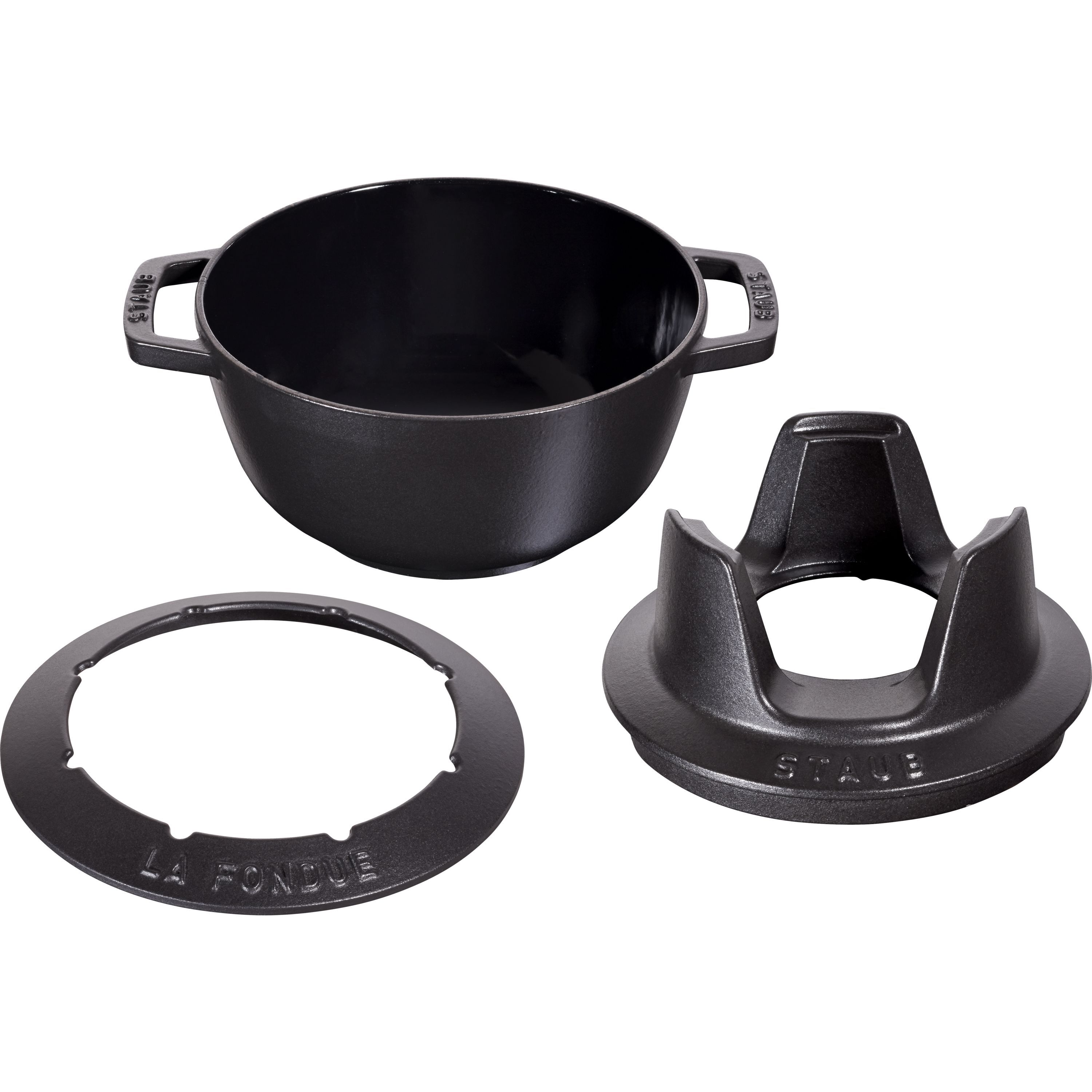 Fondue Set 20 cm, Schwarz