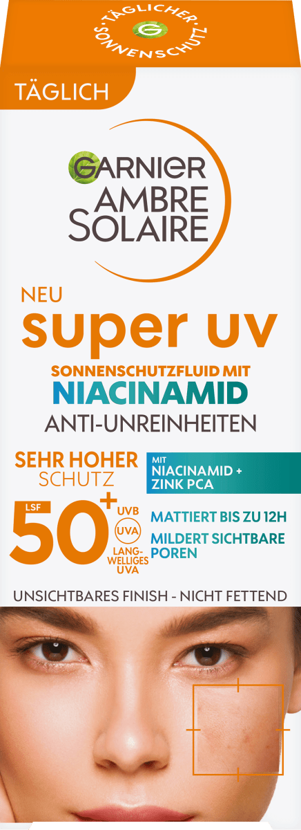 Sonnenfluid Gesicht super UV mit Niacinamid, LSF 50+, 40 ml