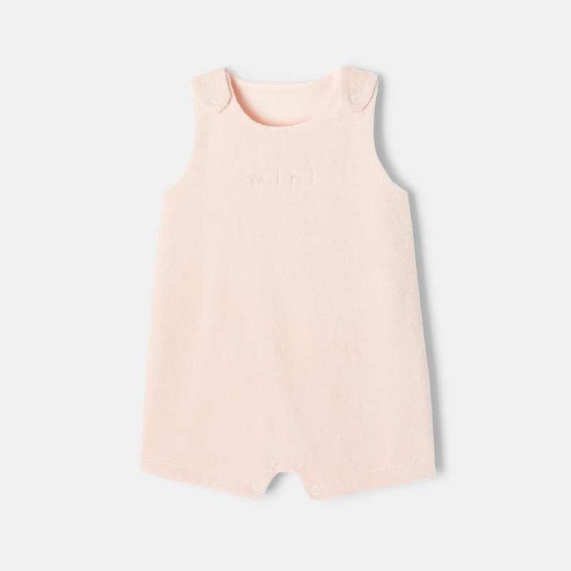 Combinaison en coton éponge rose naissance Absorba