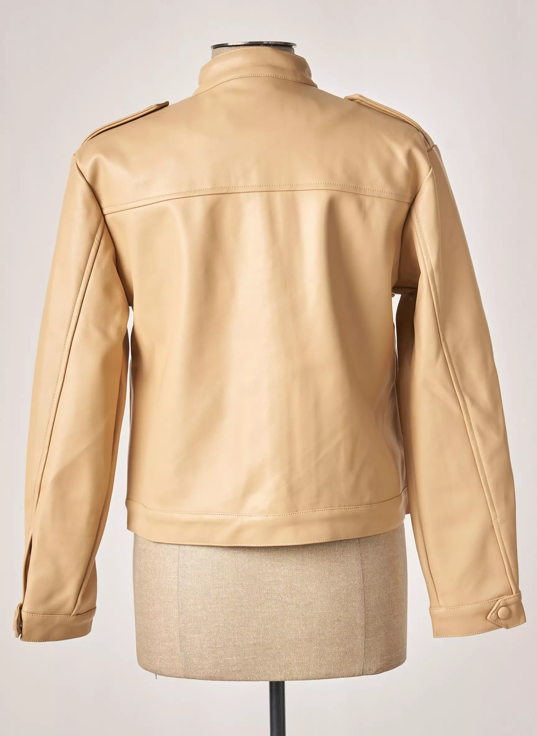 Daphnea Vestesimilicuir Femme couleur beige