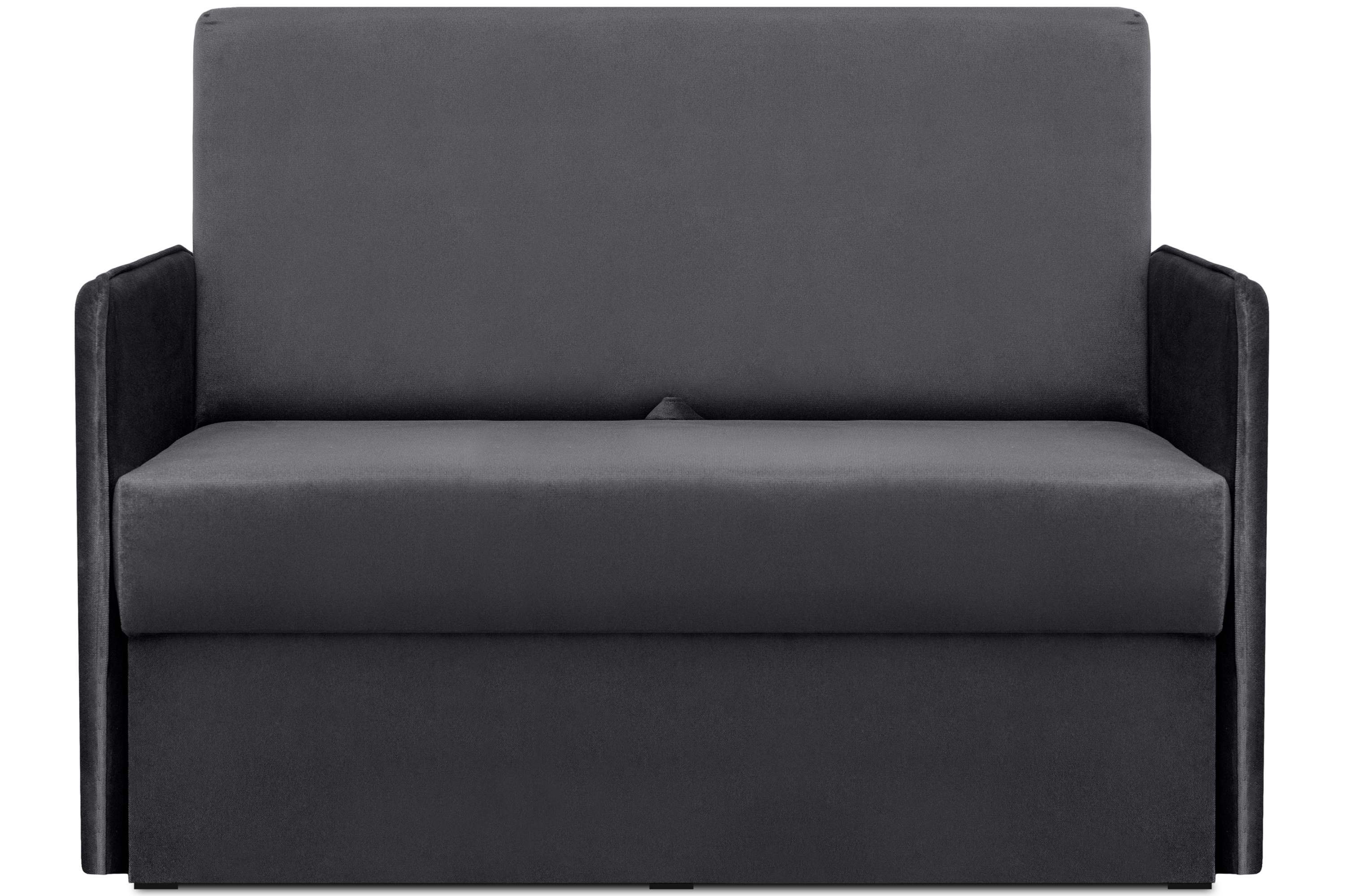 Konsimo Schlafsofa PEDATU kleine Schlafcouch 2, mit Schlaffunktion, mit Bettkasten, langlebiges und schmutzabweisendes