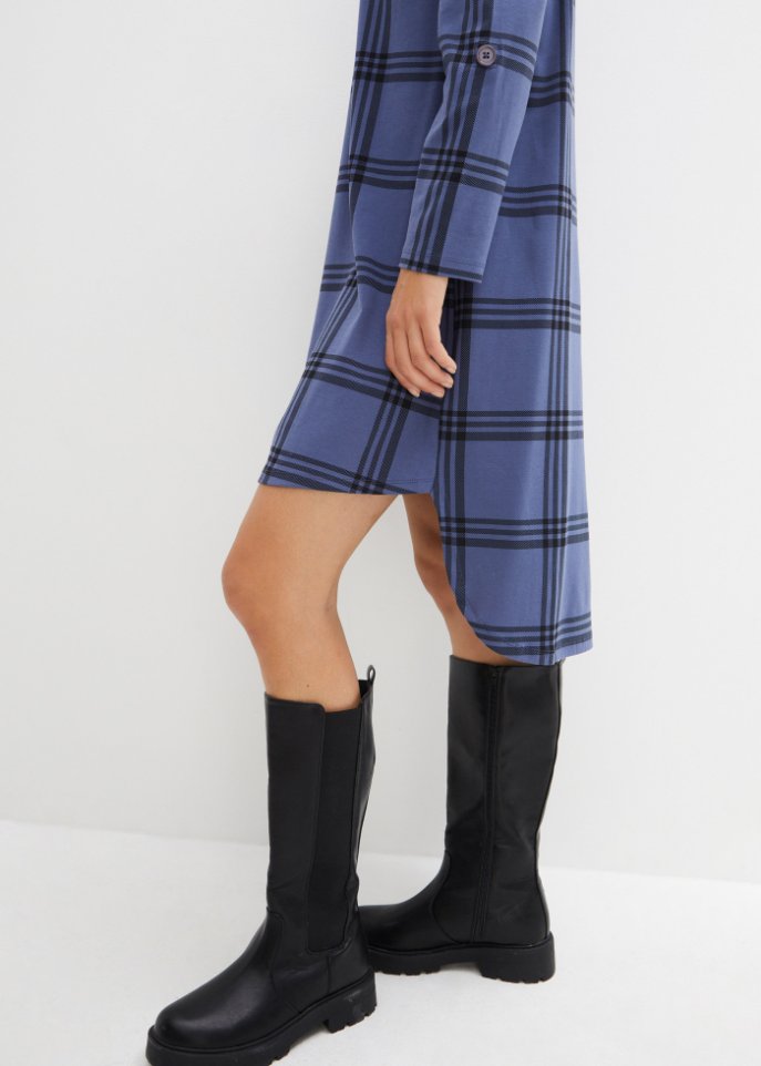 Vokuhila-Jersey-Kleid