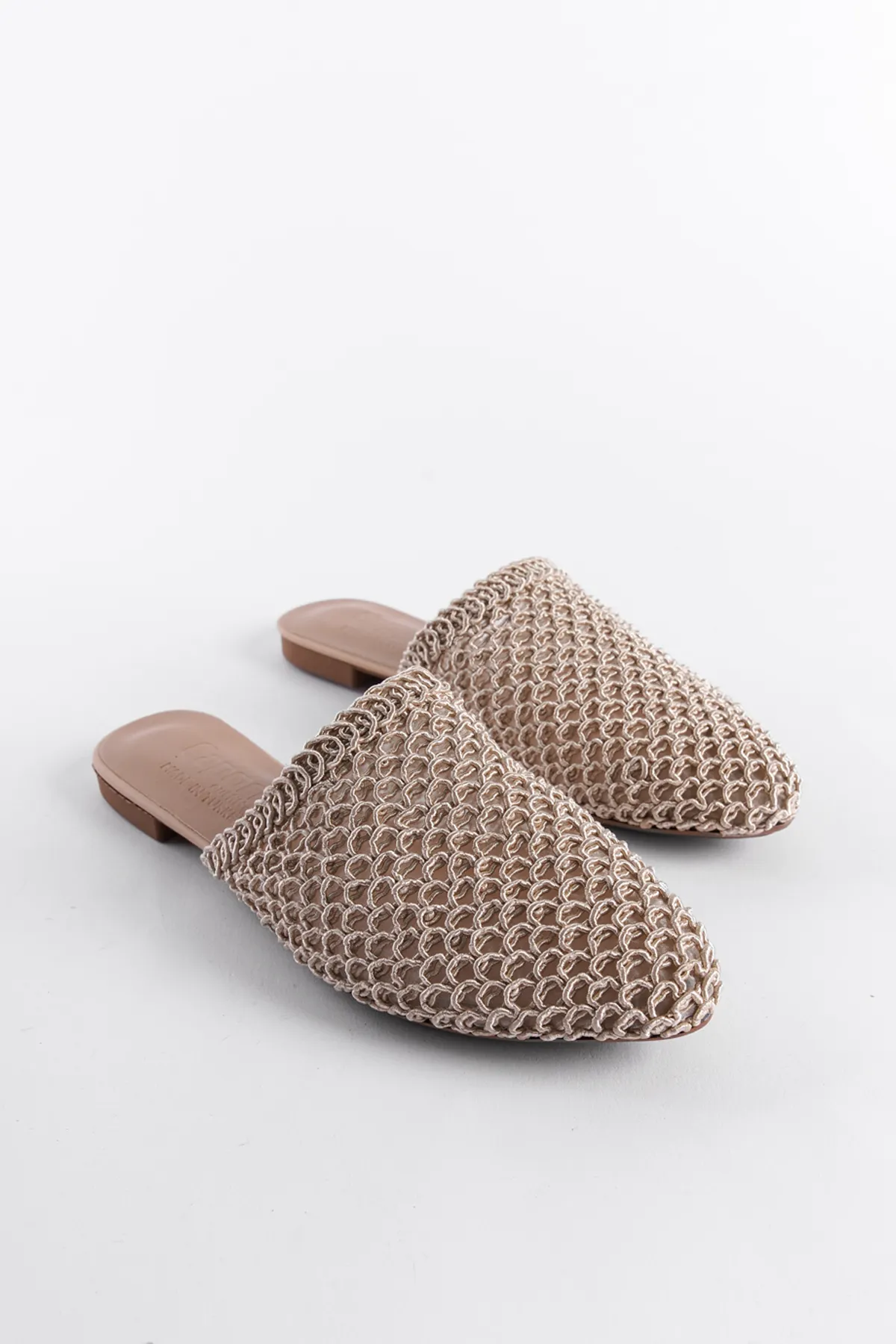 Capone Outfitters  Pantolette - Beige - Flacher Absatz