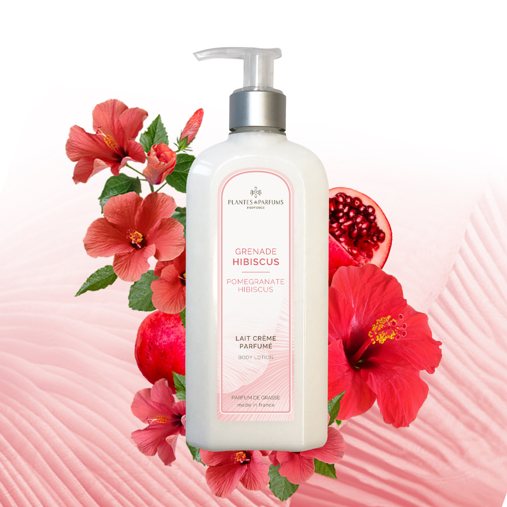 Plantes et Parfums Grenade Hibiscus Lait Crème Parfumé