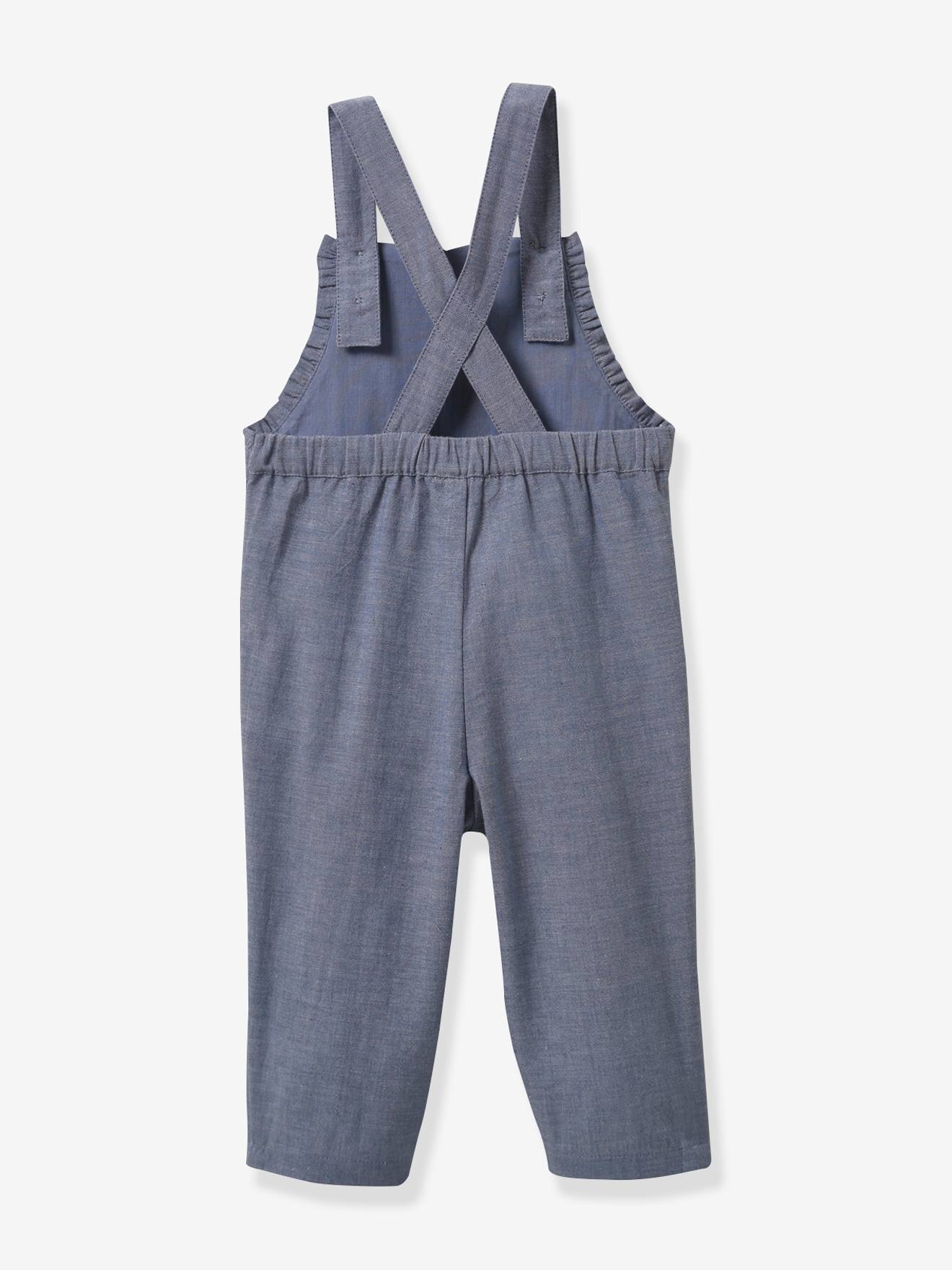 Cyrillus Baby Latzhose aus Chambray CYRILLUS - blau