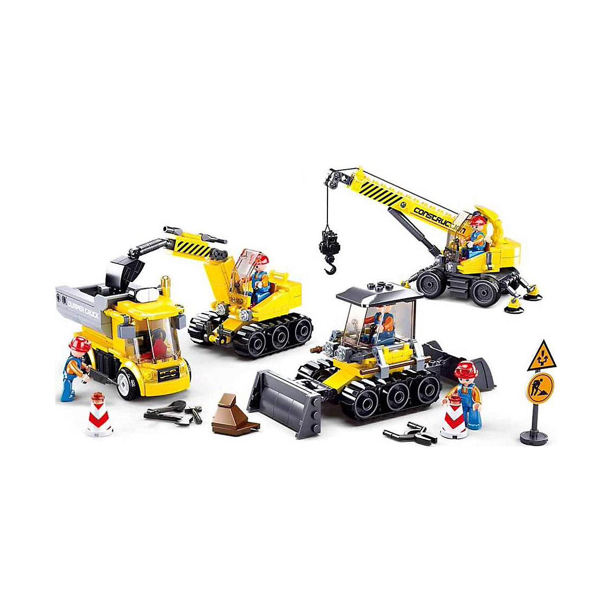 Baustellenfahrzeuge Set (463 Teile)
