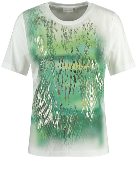 T-Shirt mit abstraktem Frontprint