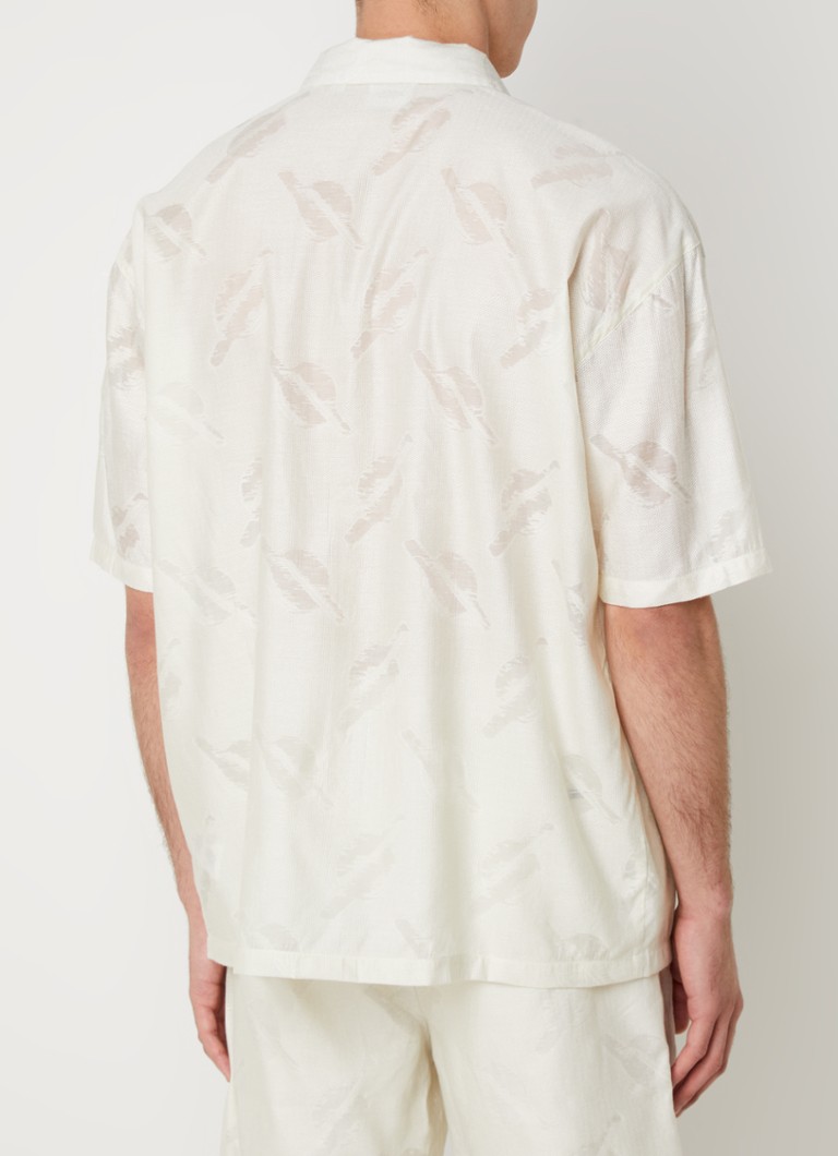 Camicia oversize Daily Paper Salim con stampa del logo jacquard