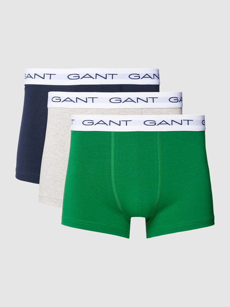 Trunks mit Logo-Bund im 3er-Pack in grün