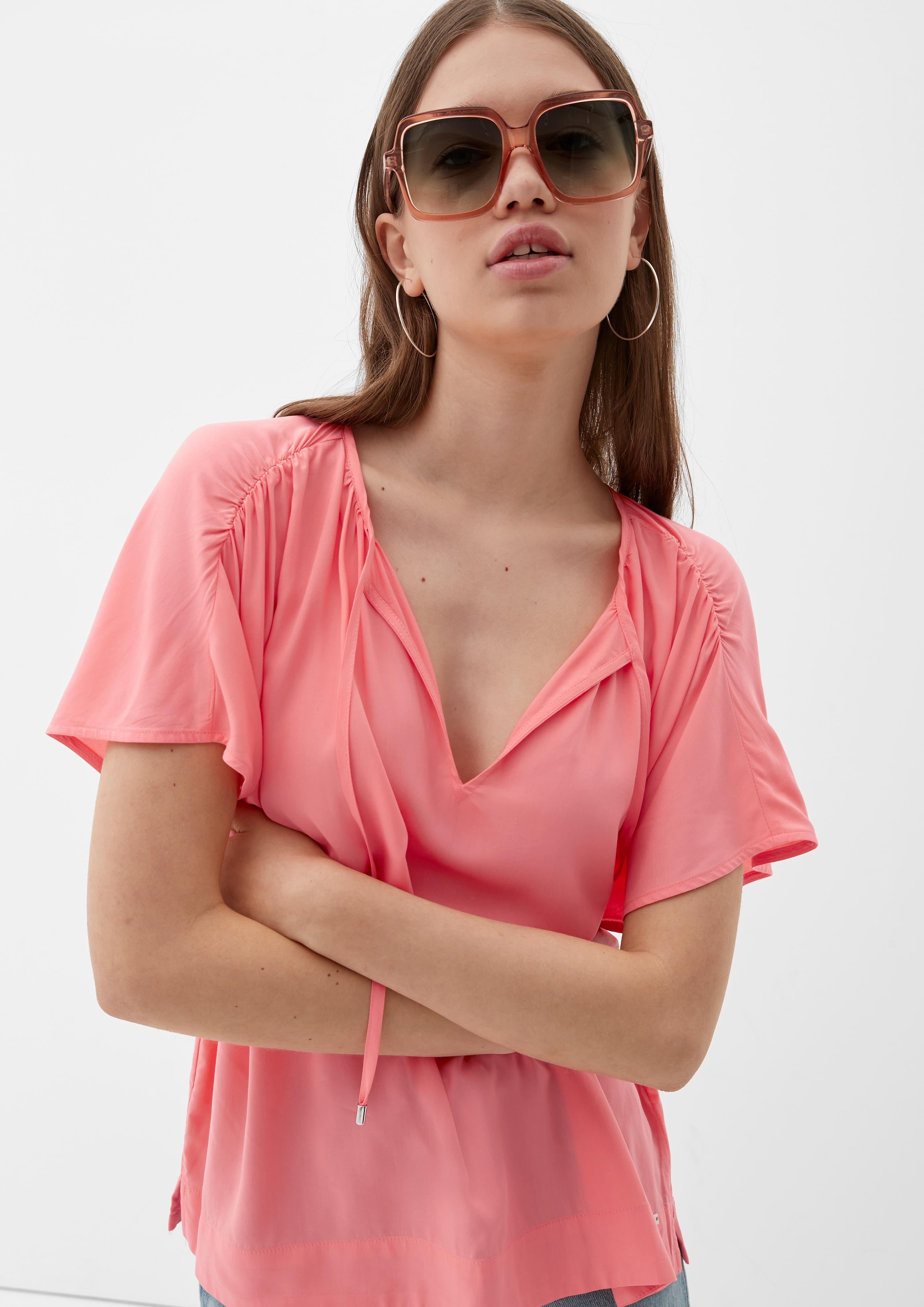 Viskosebluse mit Raffung  2130782-4281