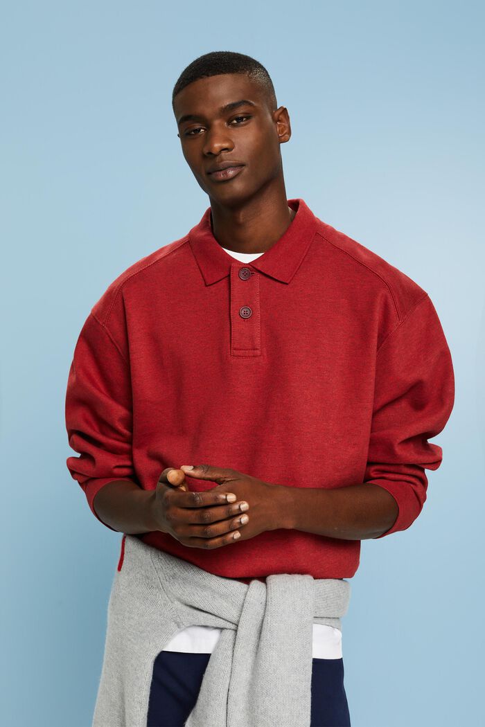 Langärmliges Polo-Sweatshirt