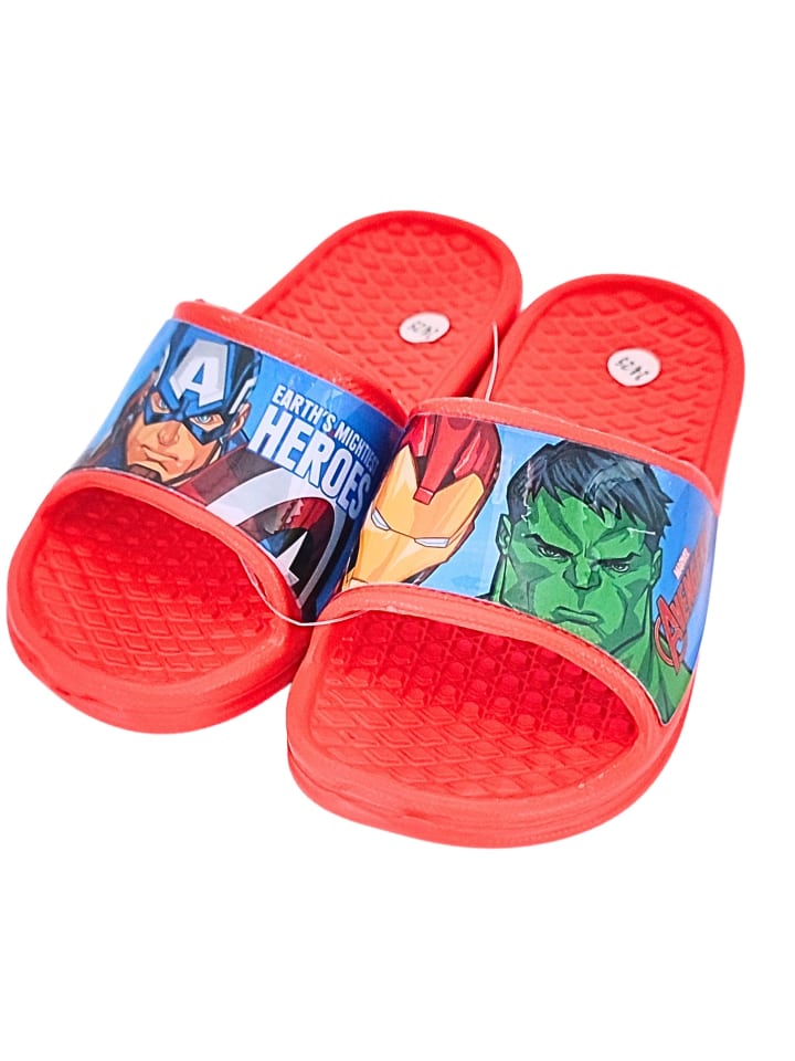 Avengers Badelatschen Avengers in Rot günstig kaufen