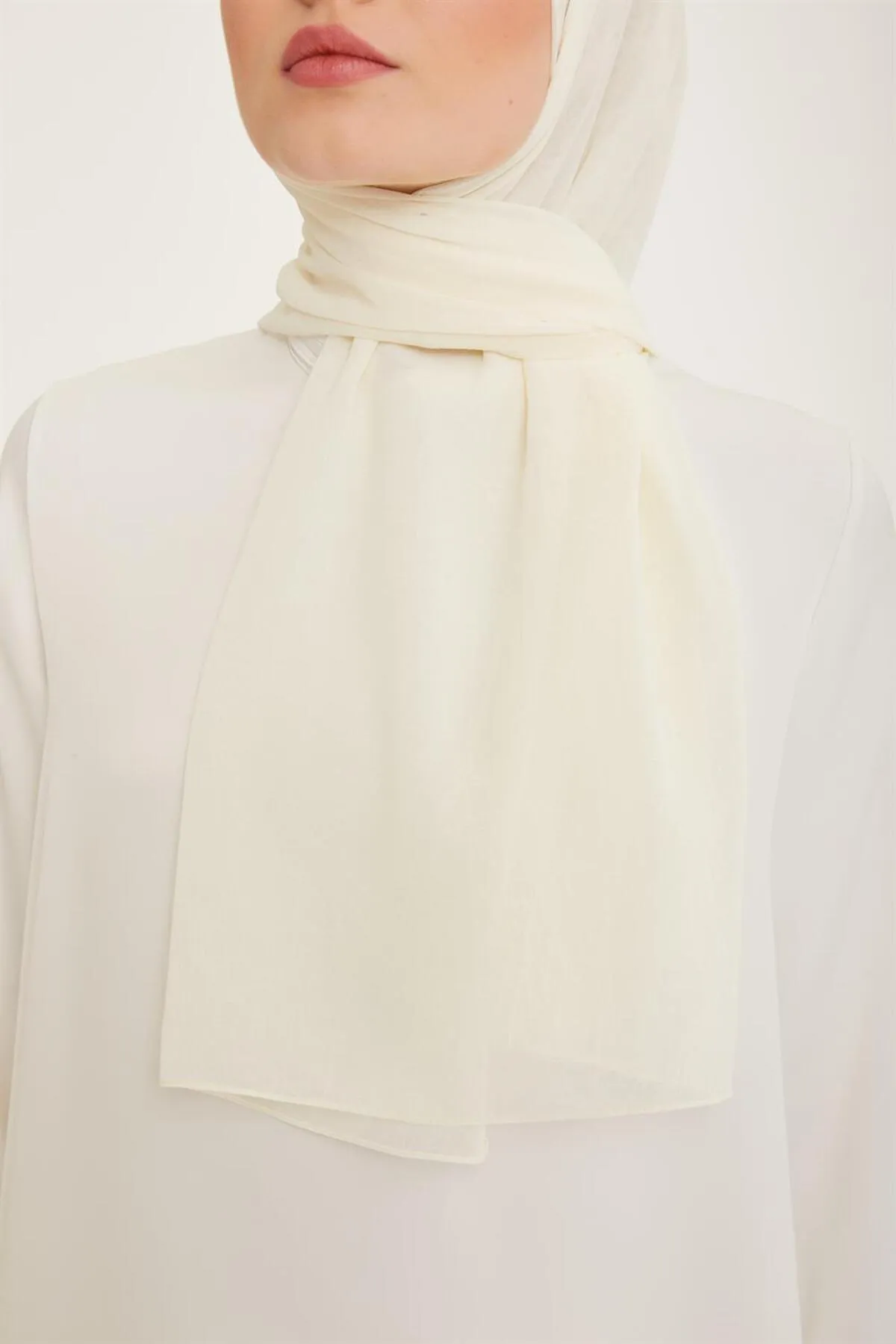 Armine  Trend Crinkle Chiffon-Schal – Atskrn-04 – Creme