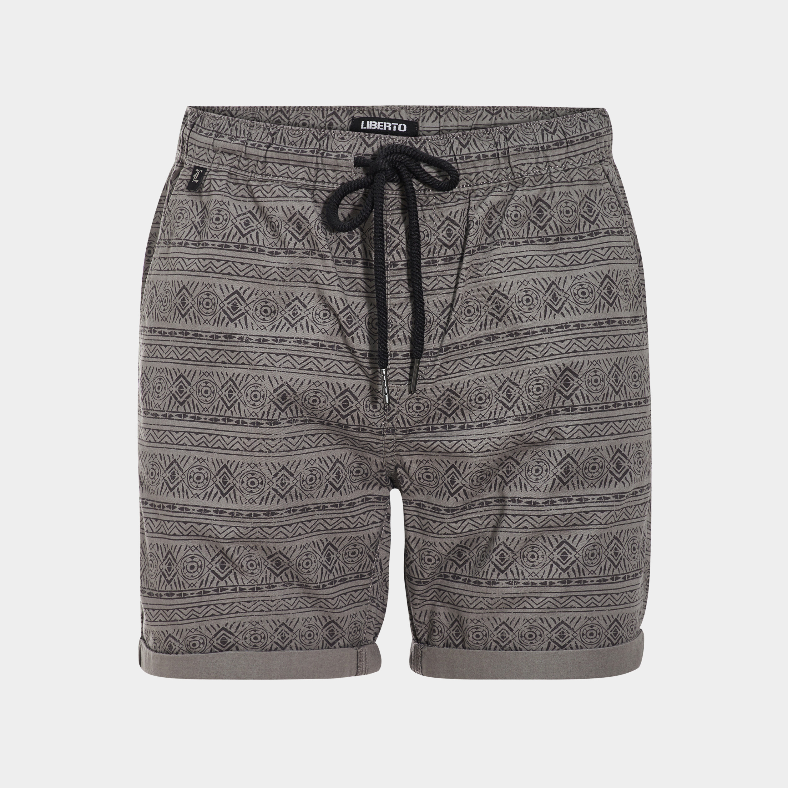 Short droit avec cordon Liberto gris foncé homme | La Halle