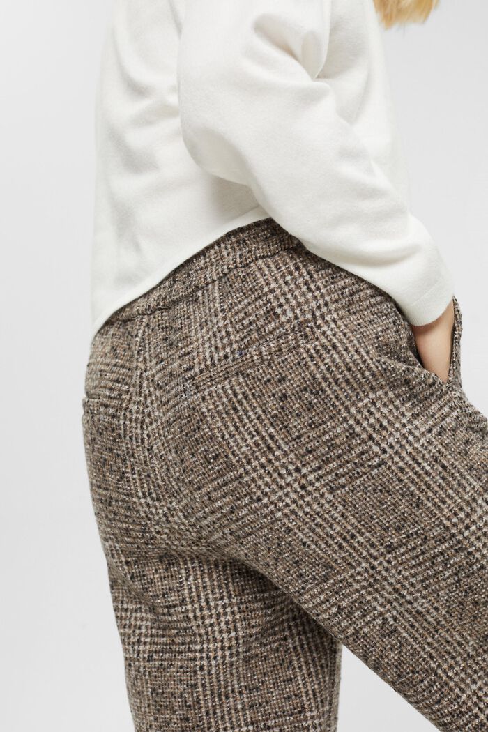 High-Rise-Hose aus Wollmix