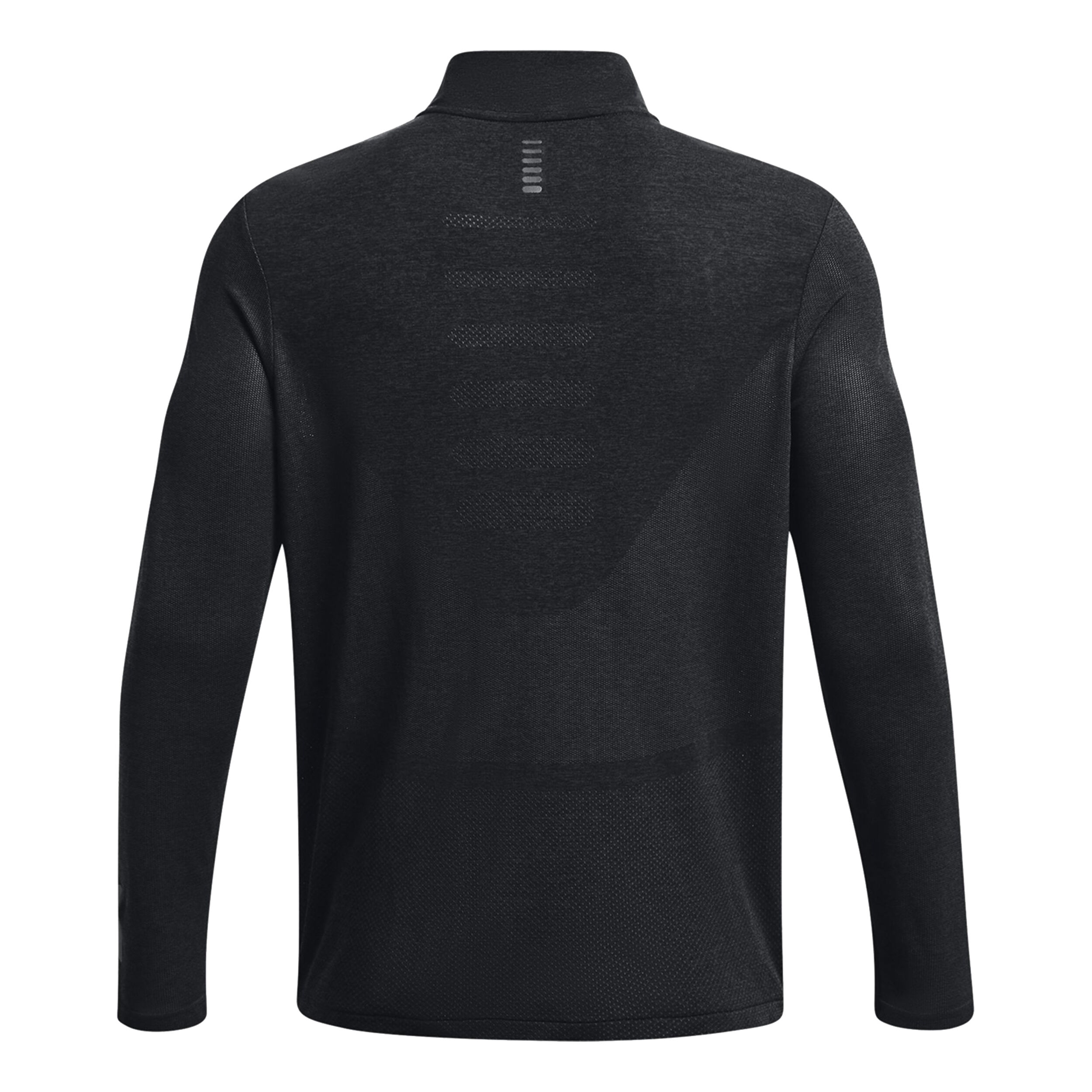 Seamless Stride 1/4 Zip Lauftop Herren - Schwarz