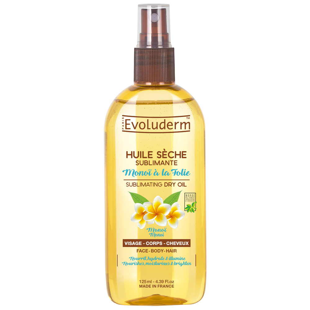 evoluderm Monoï à la Folie Huile Sèche Sublimante - 125 ml