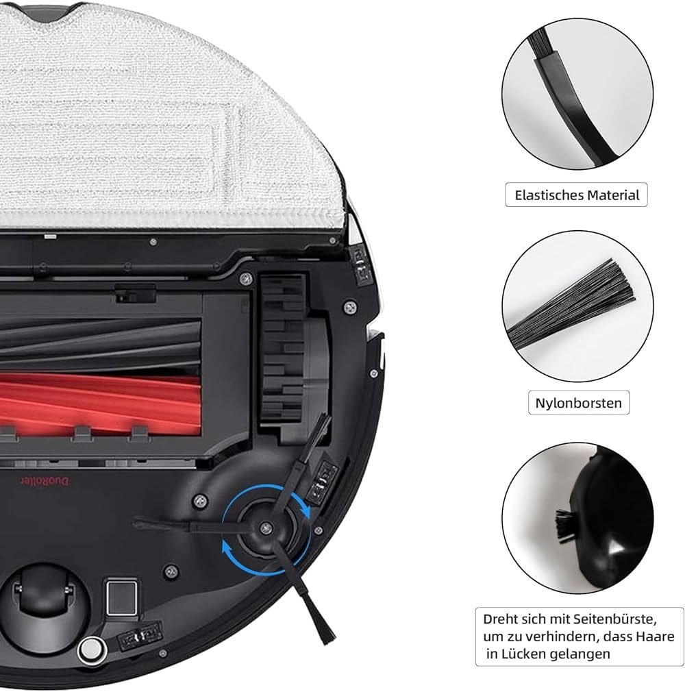 XDOVET Staubsaugerdüsen-Set 17 Stück Zubehör Ersatzteile für Roborock S8 / S8+ Saugroboter mit, (17-tlg)