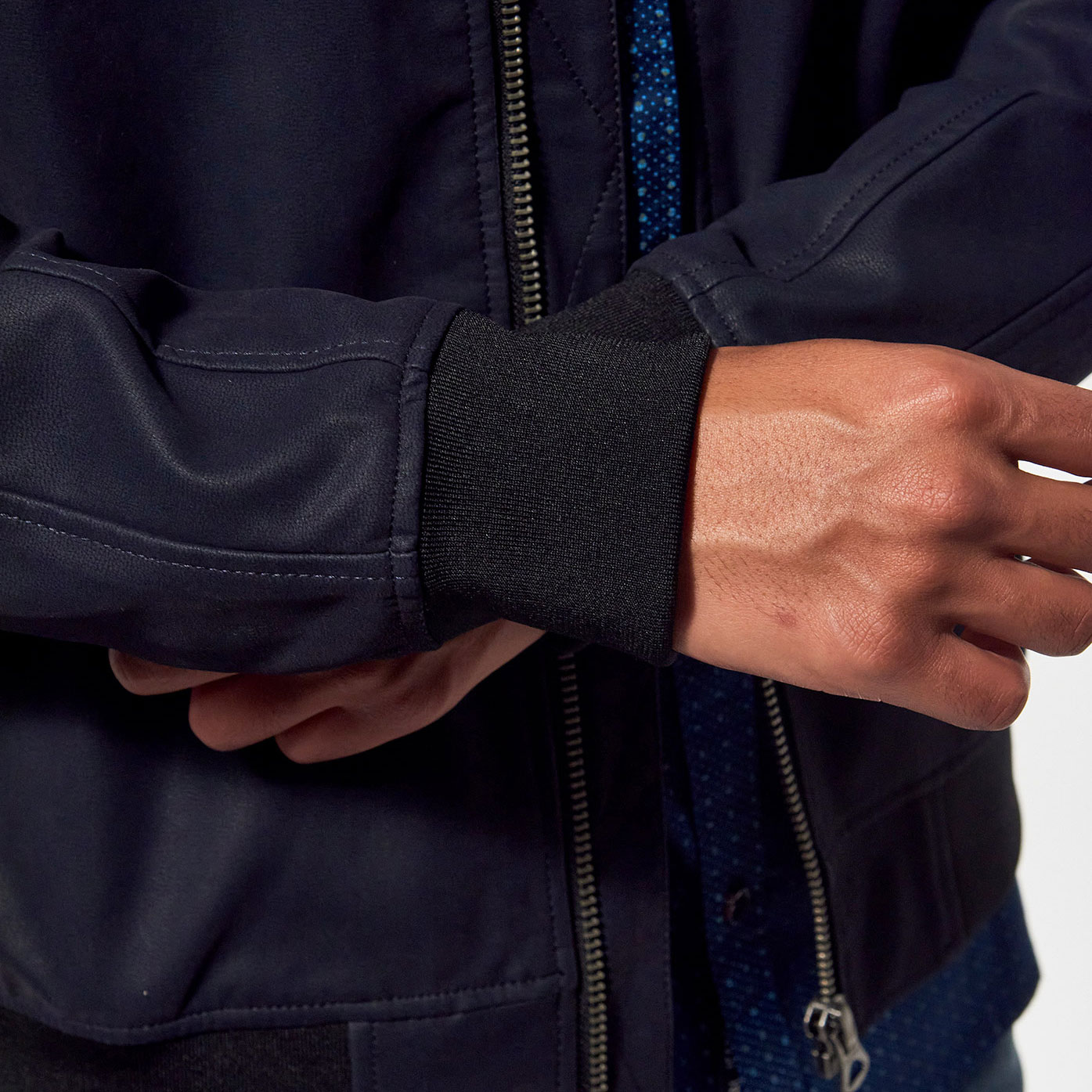 ARES   Blouson régular bleu Homme