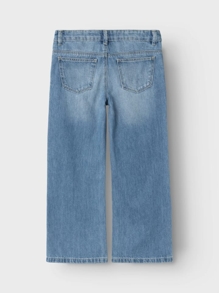 name it Wide Leg Jeanshose NKFROSE WIDE JEANS 5529-BE in medium blue denim günstig kaufen